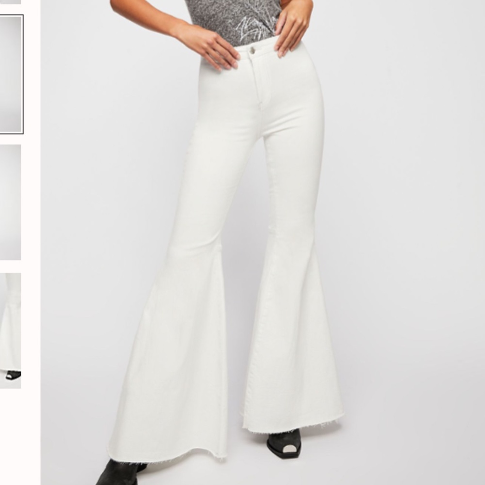 Free People Just Float on Jeans in White 25